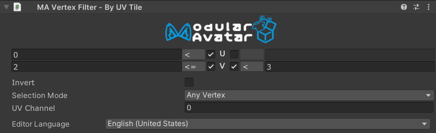 Vertex Filter - By UV Tile